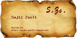 Sajti Zsolt névjegykártya